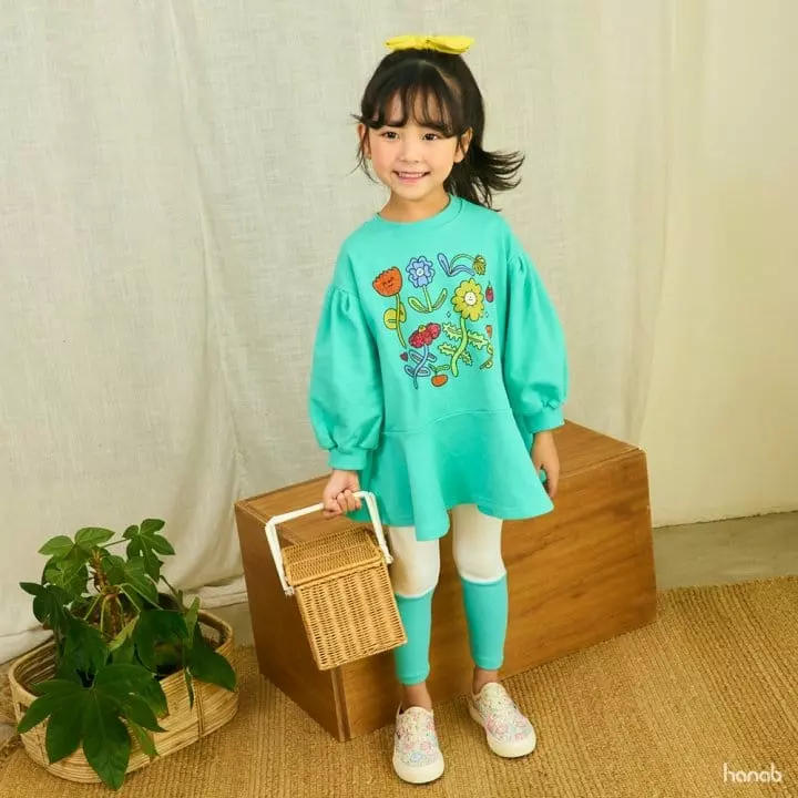 Hanab - Korean Children Fashion - #designkidswear - Flower Mini Top Bottom Set - 4