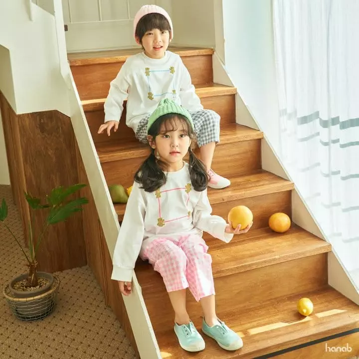 Hanab - Korean Children Fashion - #fashionkids - Square Top Bottom Set - 2