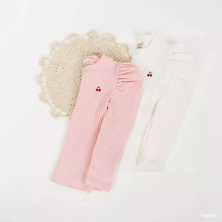 Hanab - Korean Children Fashion - #kidsshorts - Cherry Puff Tee - 3