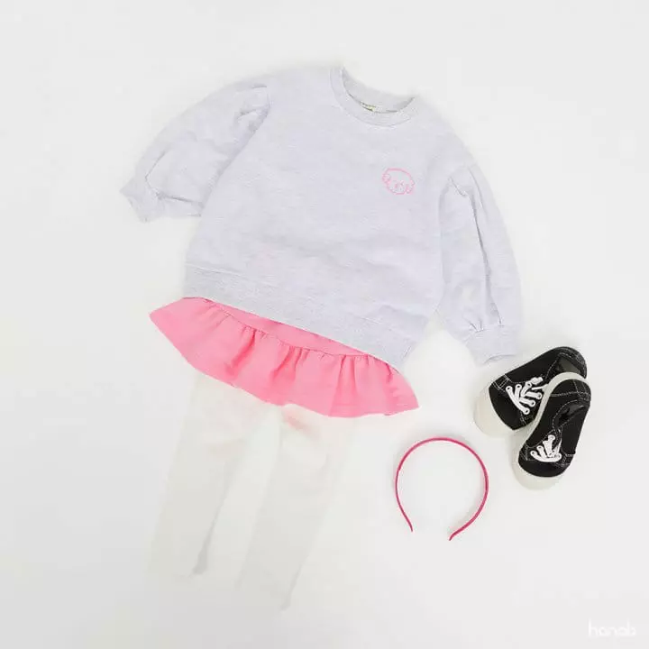 Hanab - Korean Children Fashion - #kidsshorts - Bishon Top Bottom Set 