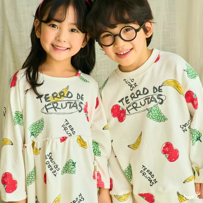 Hanab - Korean Children Fashion - #kidsstore - Fruit Top Bottom Set - 8