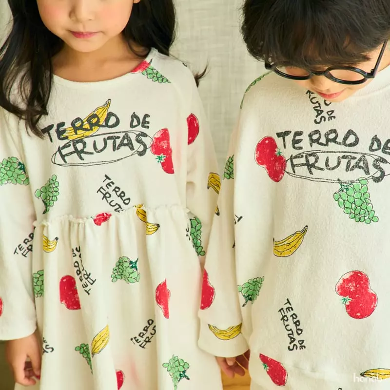 Hanab - Korean Children Fashion - #kidzfashiontrend - Fruit Top Bottom Set - 9