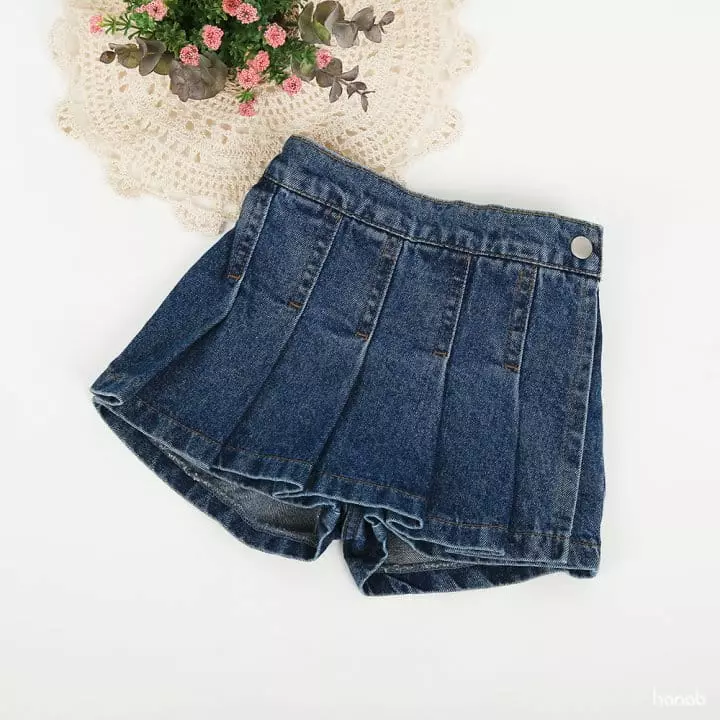 Hanab - Korean Children Fashion - #minifashionista - Wrinkle Skirt Pants - 2