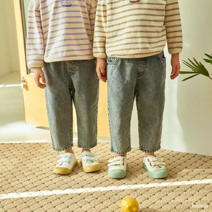 Hanab - Korean Children Fashion - #prettylittlegirls - Ston Washing Jeasn