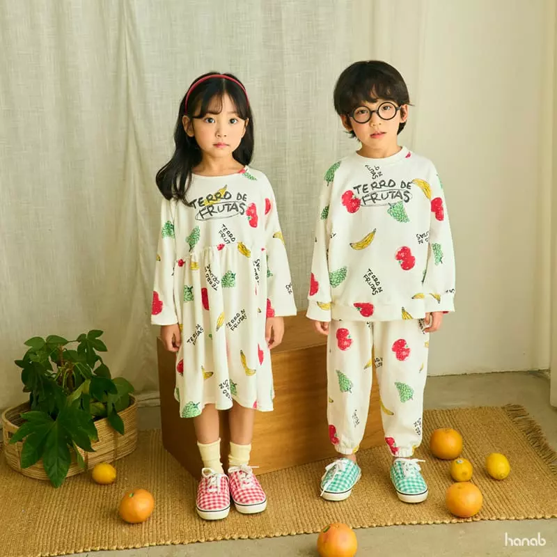 Hanab - Korean Children Fashion - #stylishchildhood - Fruit Top Bottom Set