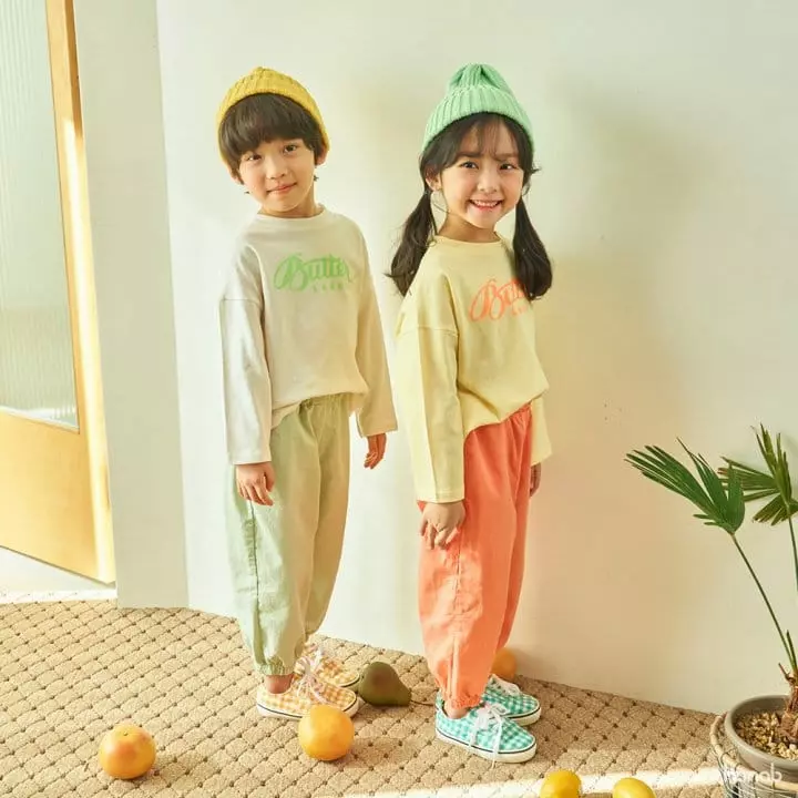 Hanab - Korean Children Fashion - #toddlerclothing - Butter Top Bottom SEt - 2