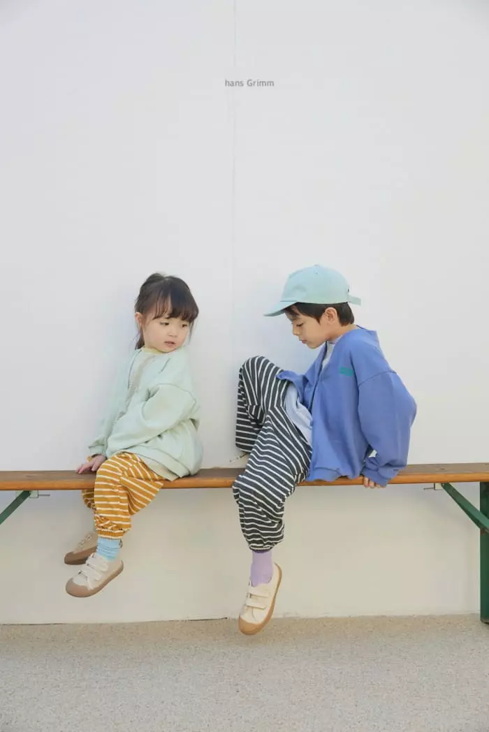Hans Grimm - Korean Children Fashion - #childofig - Stripes Jogger Pants - 8