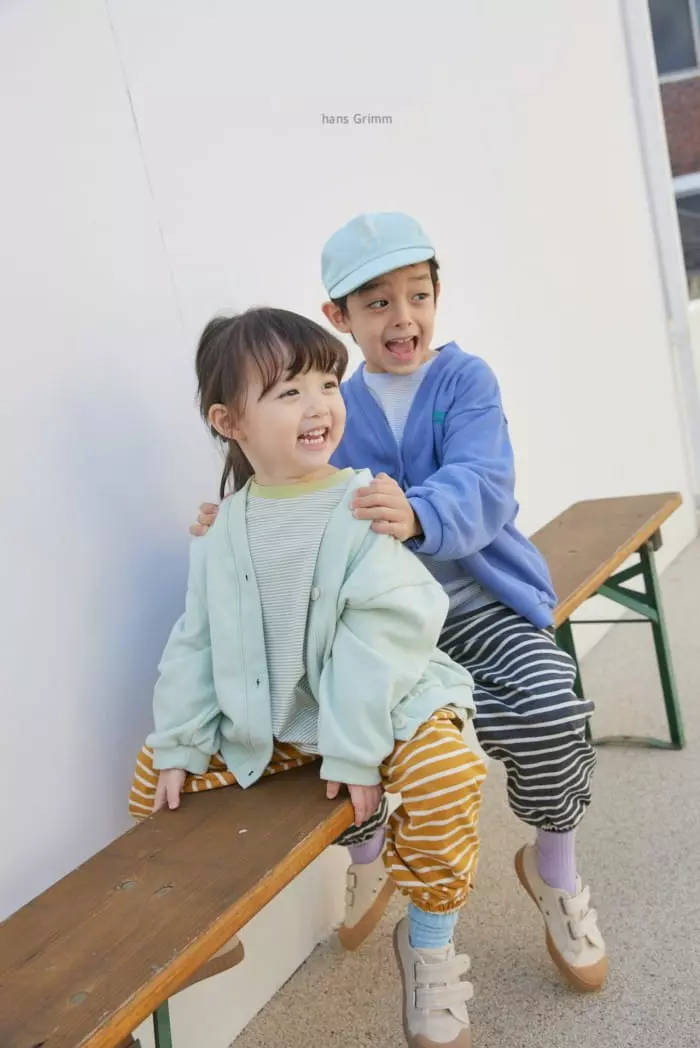 Hans Grimm - Korean Children Fashion - #childrensboutique - Stripes Jogger Pants - 9
