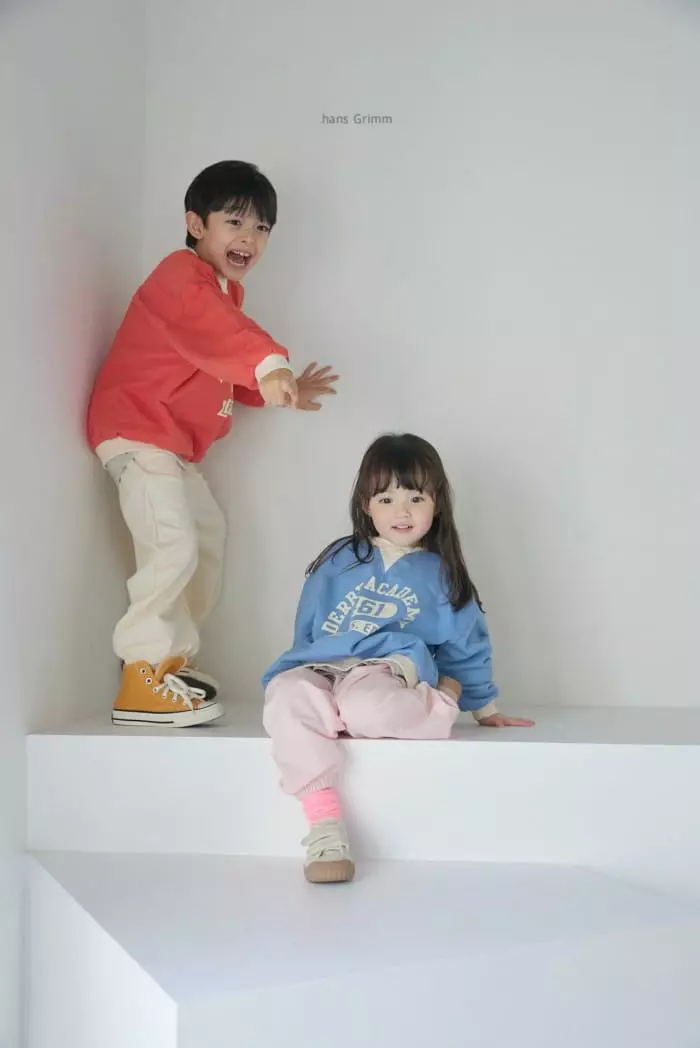 Hans Grimm - Korean Children Fashion - #childrensboutique - Lettering Jogger Pants - 8