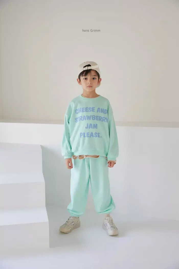 Hans Grimm - Korean Children Fashion - #discoveringself - Cheese Top Bottom Set - 6