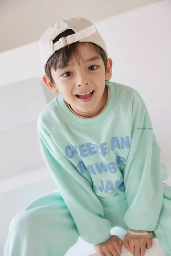 Hans Grimm - Korean Children Fashion - #kidsshorts - Cheese Top Bottom Set - 8