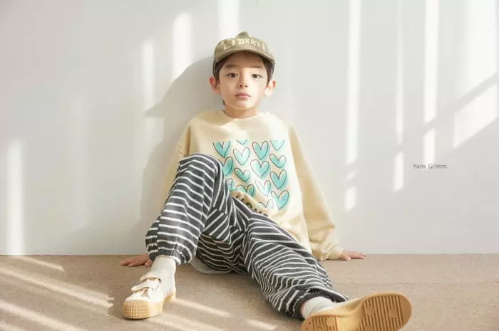 Hans Grimm - Korean Children Fashion - #minifashionista - Stripes Jogger Pants - 4