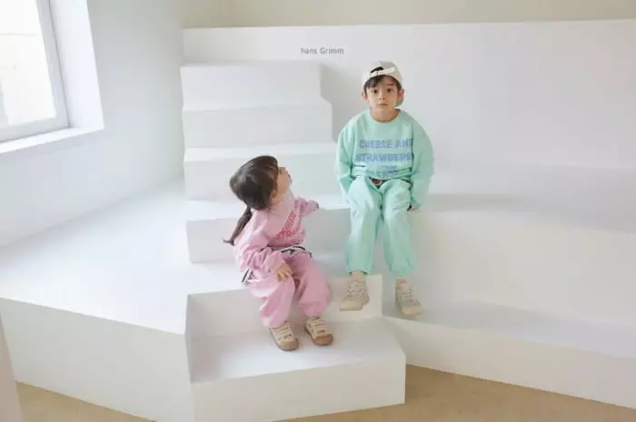 Hans Grimm - Korean Children Fashion - #stylishchildhood - Cheese Top Bottom Set - 2