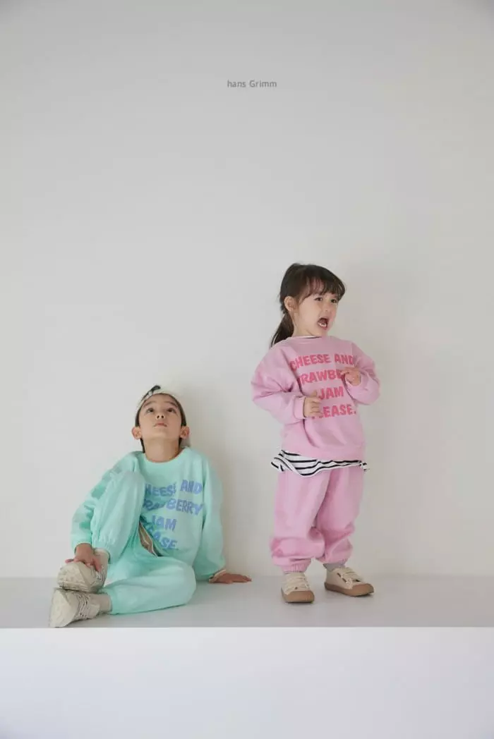 Hans Grimm - Korean Children Fashion - #toddlerclothing - Cheese Top Bottom Set