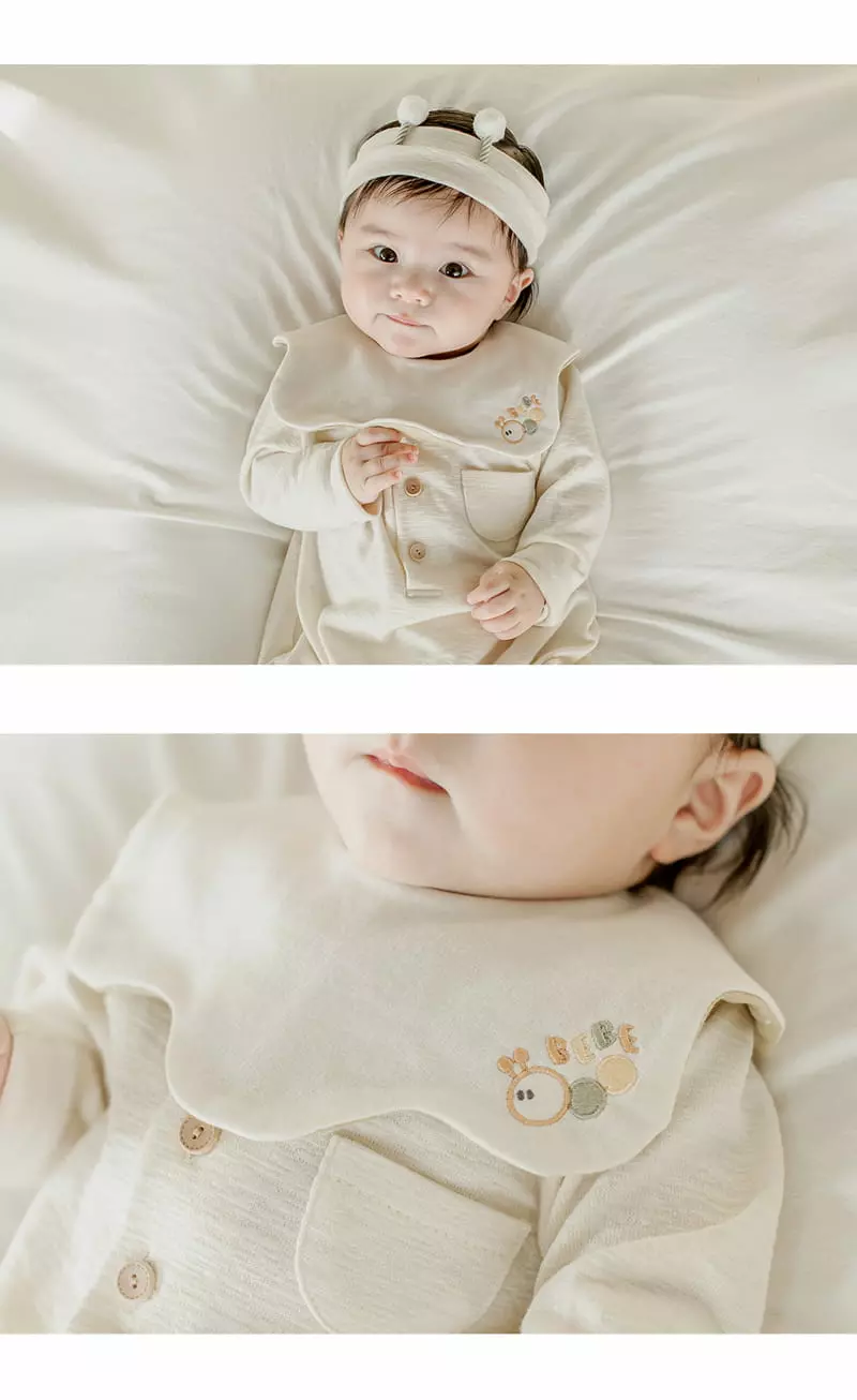 Happy Prince - Korean Baby Fashion - #babyboutique - Playd Double Sided Vbaby Wave Bib - 3