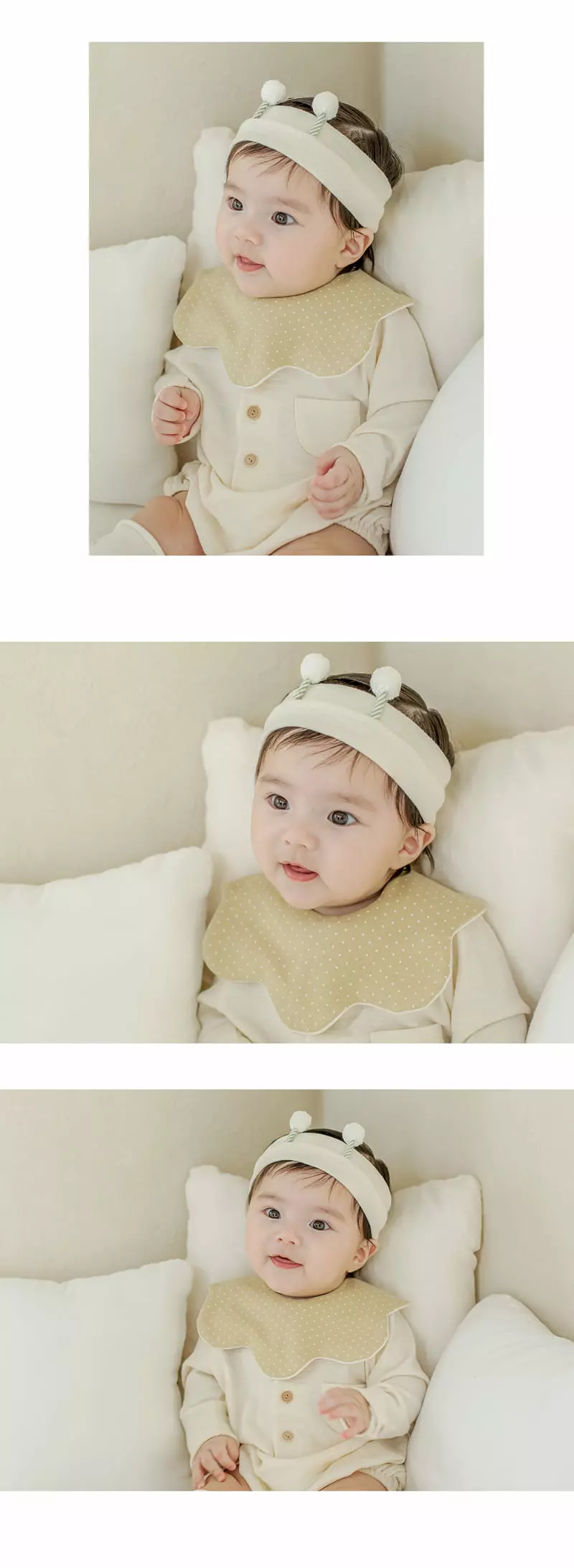 Happy Prince - Korean Baby Fashion - #babyboutique - Playd Double Sided Vbaby Wave Bib - 4