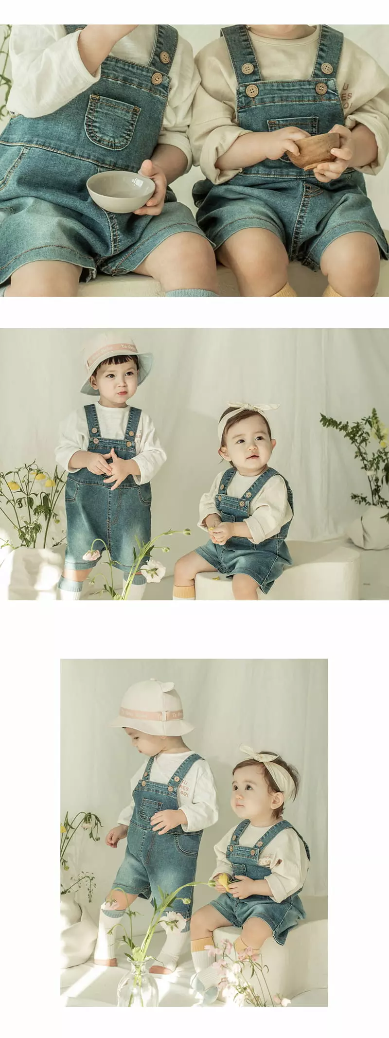 Happy Prince - Korean Baby Fashion - #babyboutiqueclothing - Edgar Denim Baby Dungarees - 3