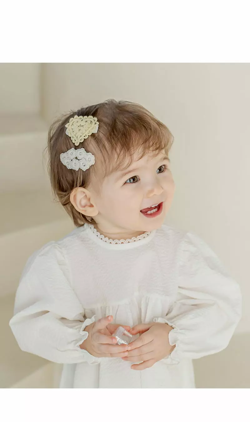 Happy Prince - Korean Baby Fashion - #babyfashion - Love Mone Baby Barrettes Set [set of 5]