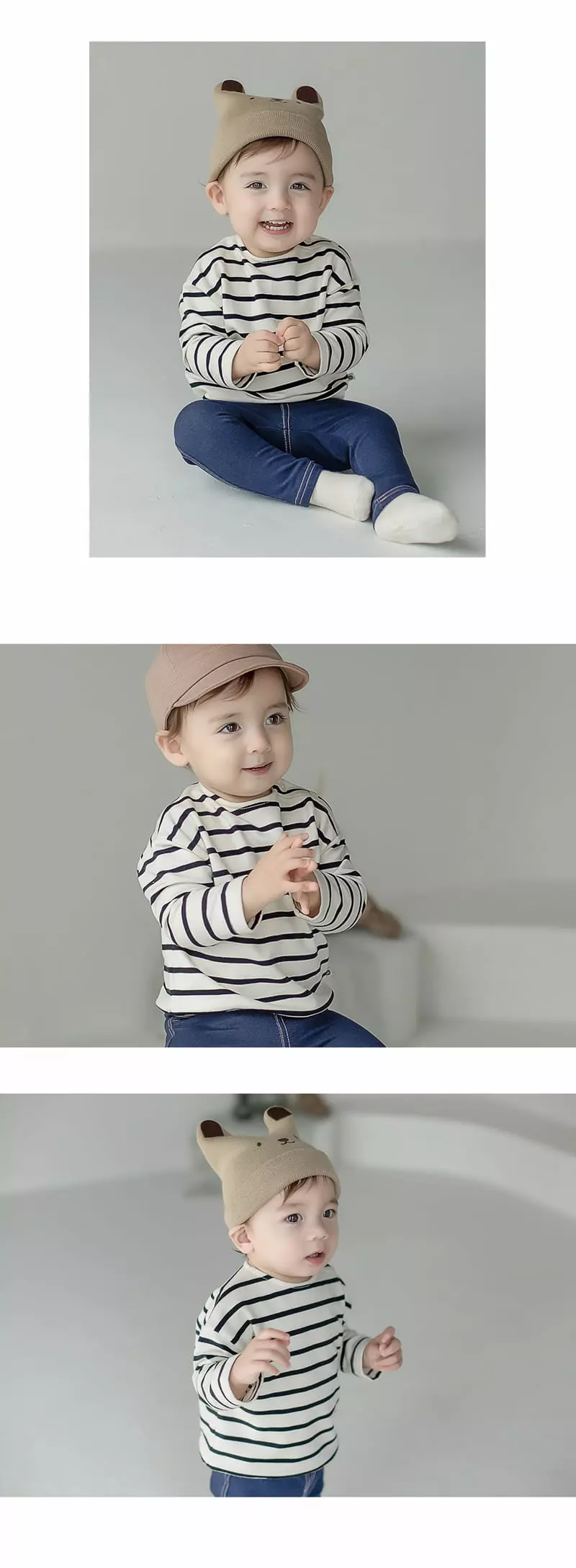 Happy Prince - Korean Baby Fashion - #babyfashion - Kinda Stripes Baby Long Sleeves Tee - 4