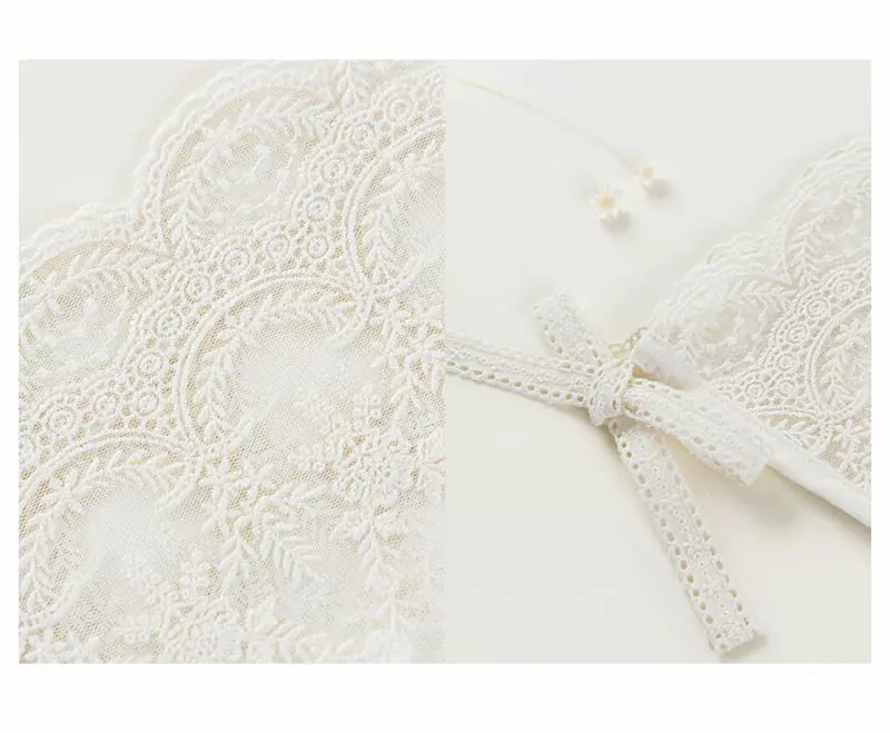 Happy Prince - Korean Baby Fashion - #babyfever - Cheney Lace Baby Bonnet - 4