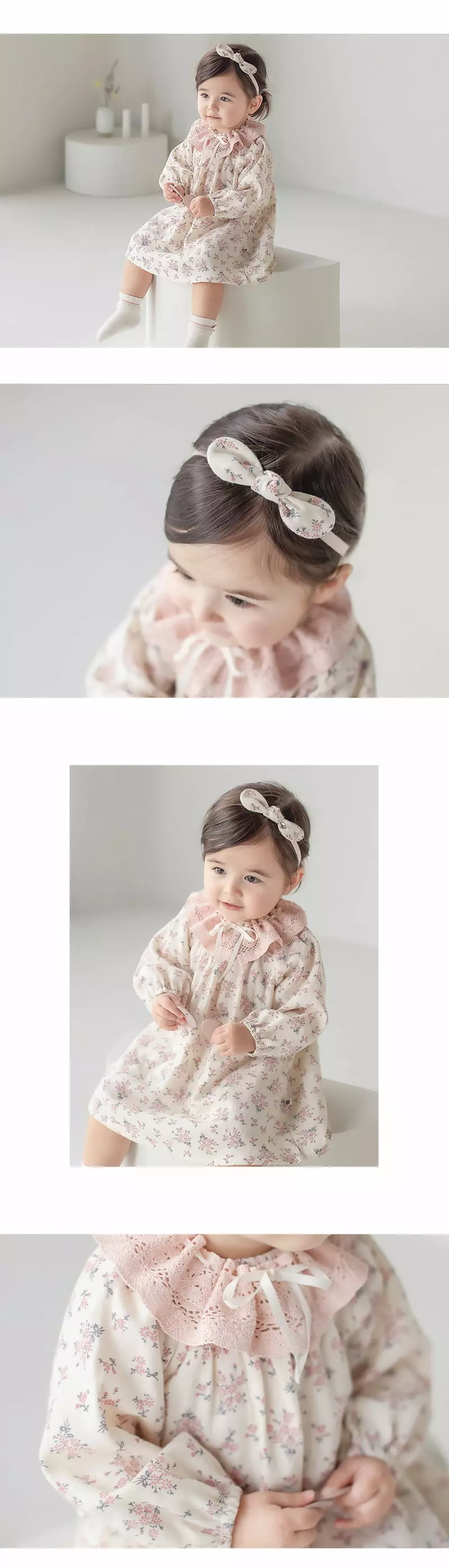 Happy Prince - Korean Baby Fashion - #babyoninstagram - Neige Baby One-piece with Hairband - 3