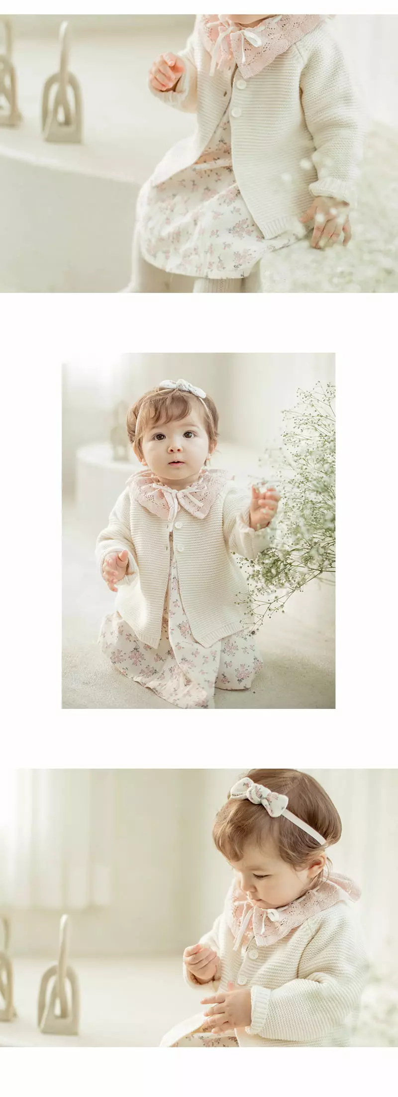Happy Prince - Korean Baby Fashion - #babyoninstagram - Neige Baby One-piece with Hairband - 4