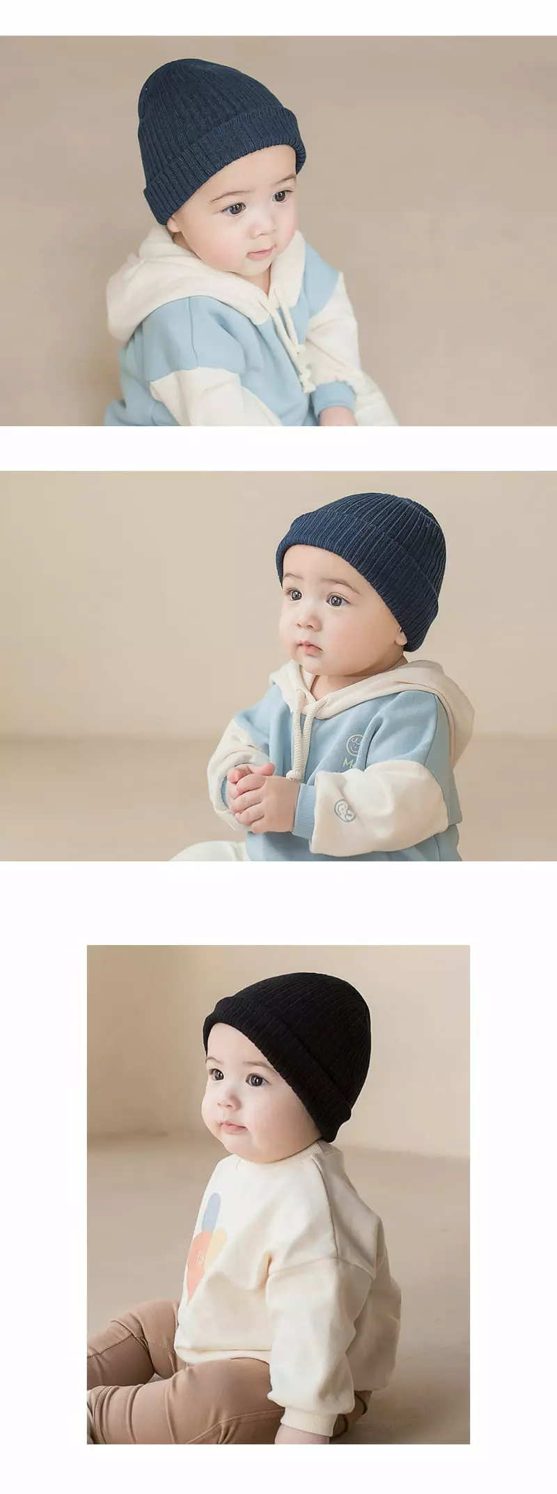 Happy Prince - Korean Baby Fashion - #babyoutfit - Style Rib Beanie - 6