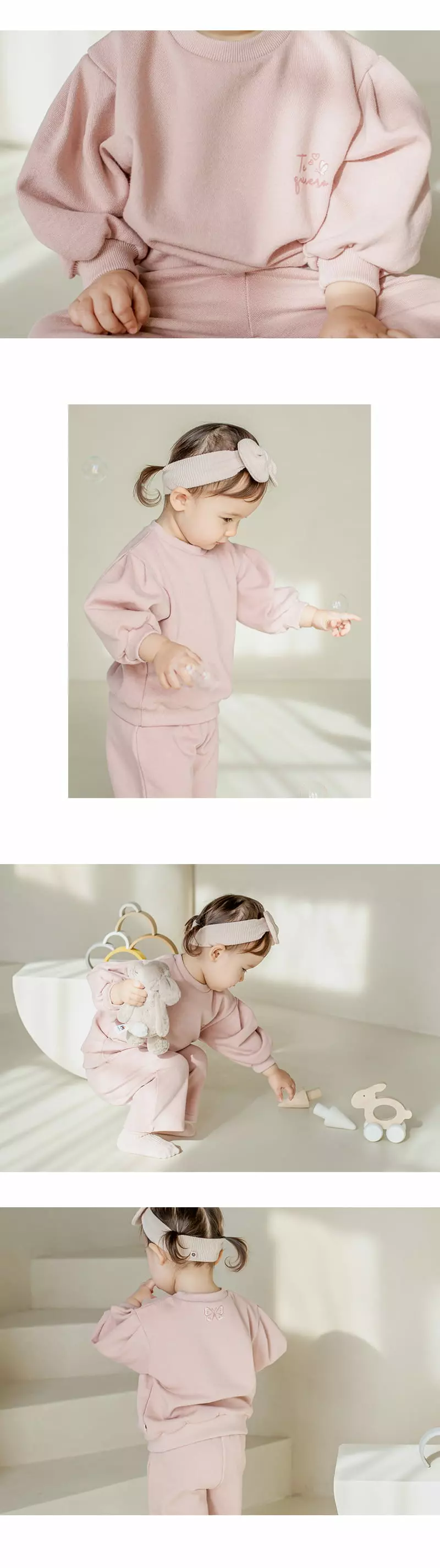 Happy Prince - Korean Baby Fashion - #babyoutfit - Rosy Baby Top Bottom Set - 4