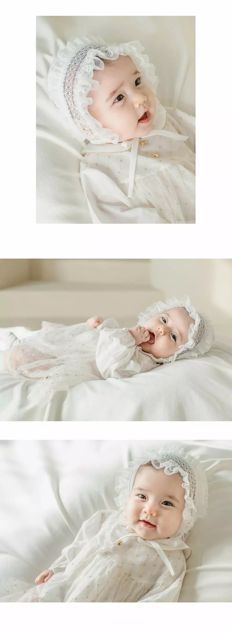 Happy Prince - Korean Baby Fashion - #babyoutfit - Angeling Baby Bonnet - 6