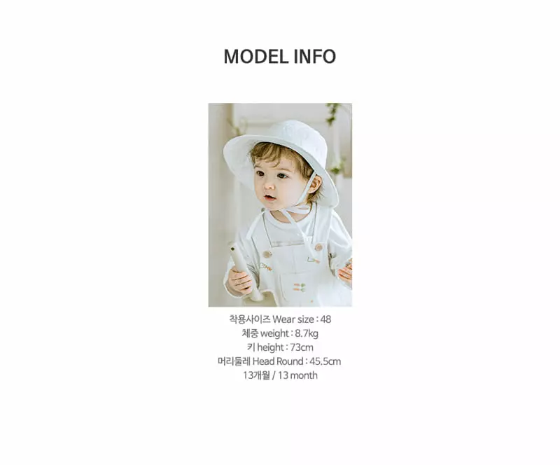 Happy Prince - Korean Baby Fashion - #babyoutfit - Ruha Eyelet Sun Hat - 9