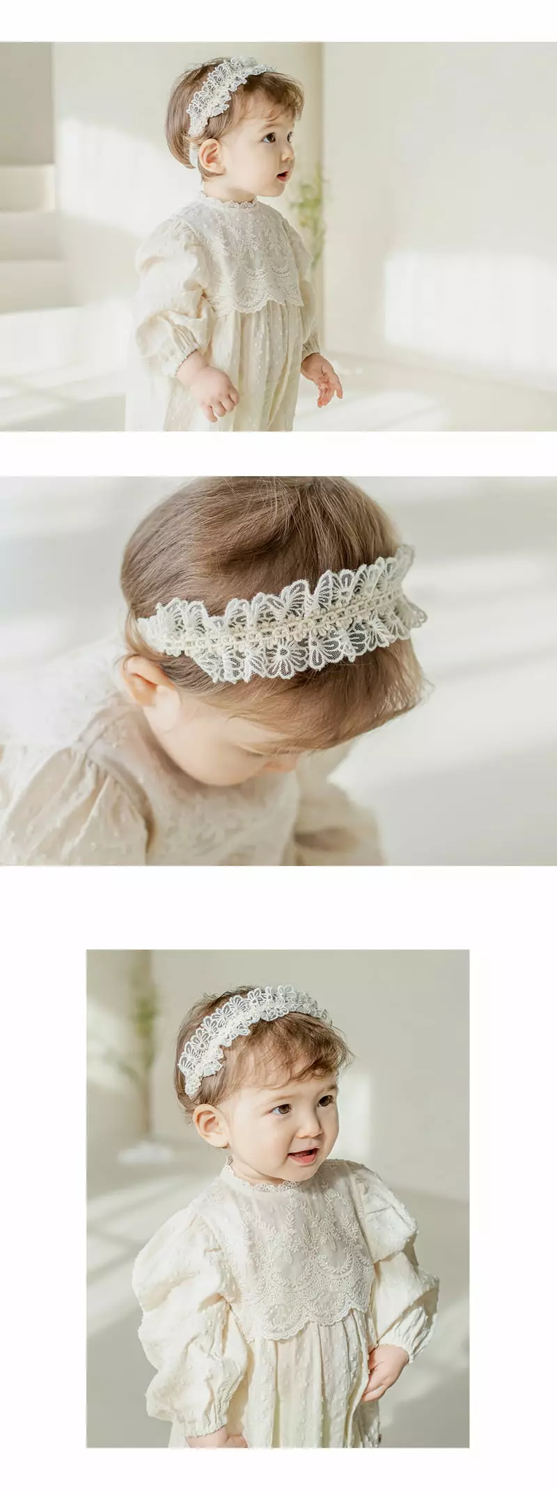 Happy Prince - Korean Baby Fashion - #babywear - Shuan Baby Lace Hairband [sest of 5] - 3