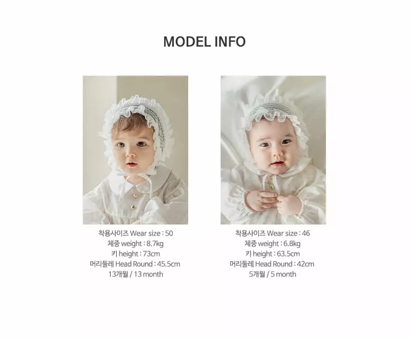 Happy Prince - Korean Baby Fashion - #smilingbaby - Angeling Baby Bonnet - 10