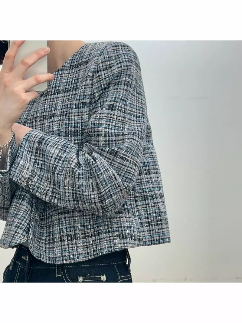 Hautte - Korean Women Fashion - #momslook - Meat Tweed Jacket