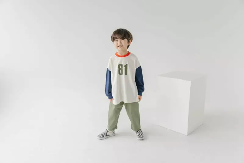 Hca - Korean Children Fashion - #designkidswear - Sleeve Color 81 Tee - 6