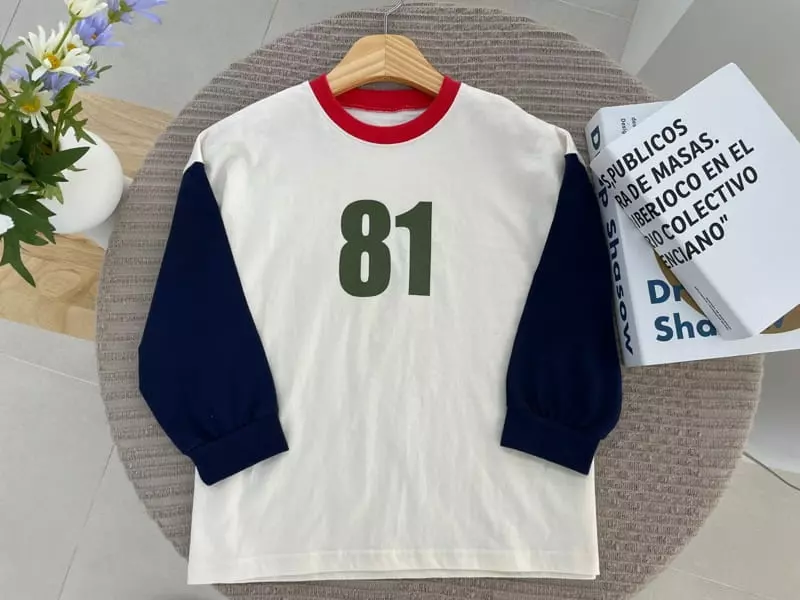 Hca - Korean Children Fashion - #kidzfashiontrend - Sleeve Color 81 Tee - 11