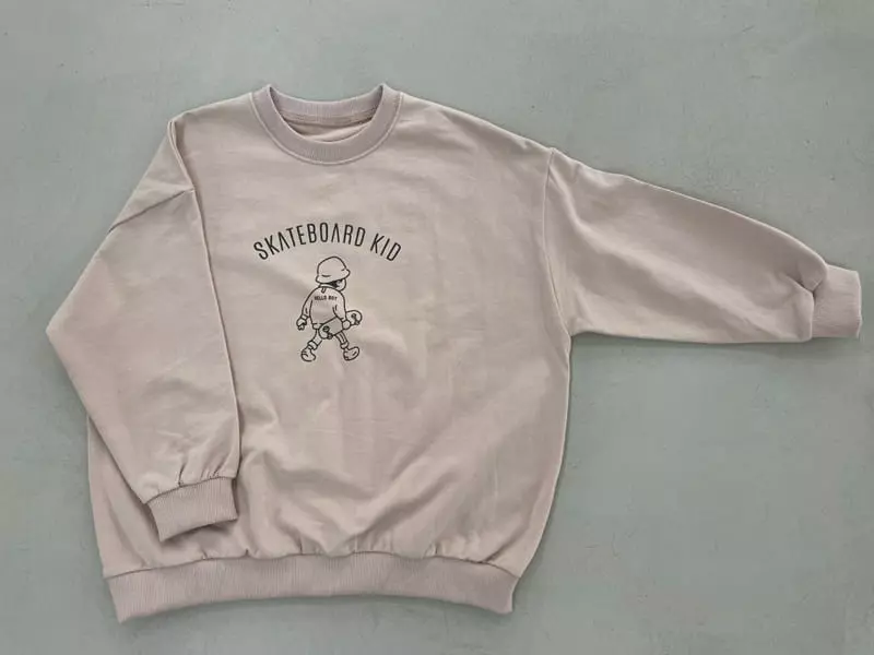 Hca - Korean Children Fashion - #magicofchildhood - Skate Board Sweatshirt - 12