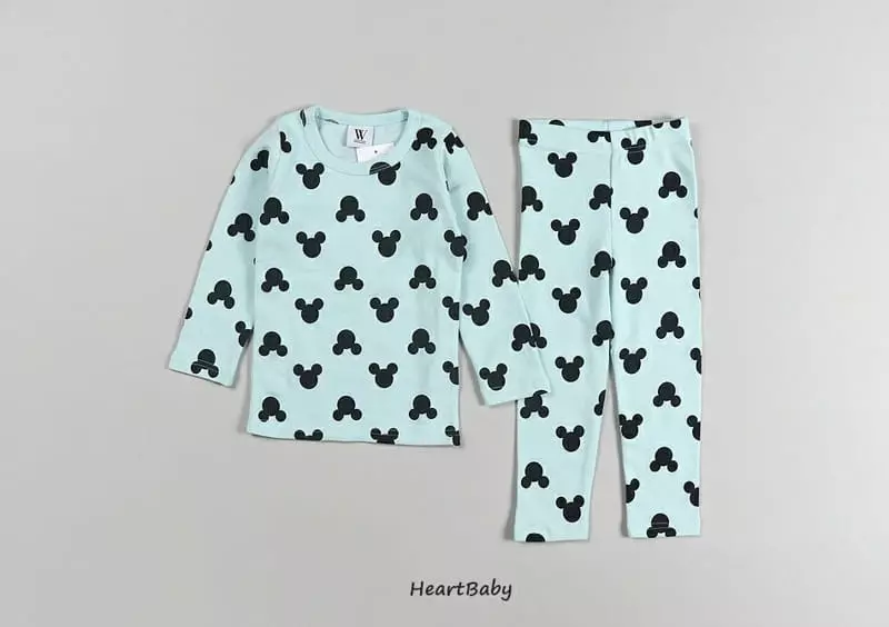Heart Baby - Korean Children Fashion - #childofig - Circle Mickey Easywear - 8