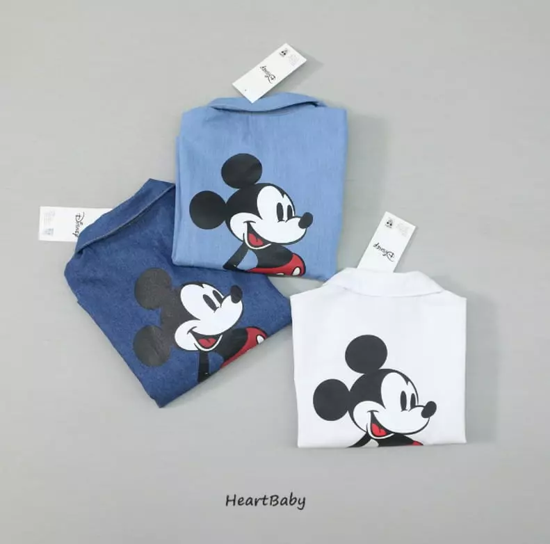 Heart Baby - Korean Children Fashion - #childofig - Mickey Shirt