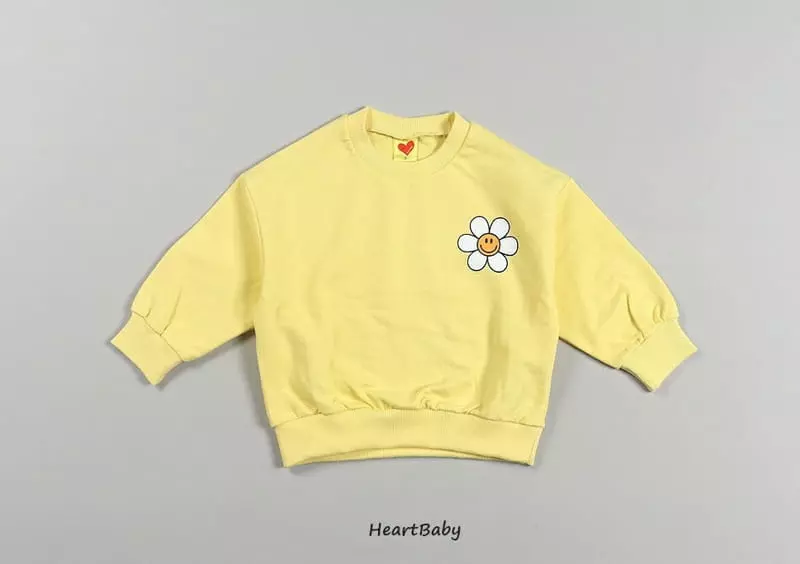 Heart Baby - Korean Children Fashion - #childofig - Sun Flower Top Bottom Set - 10
