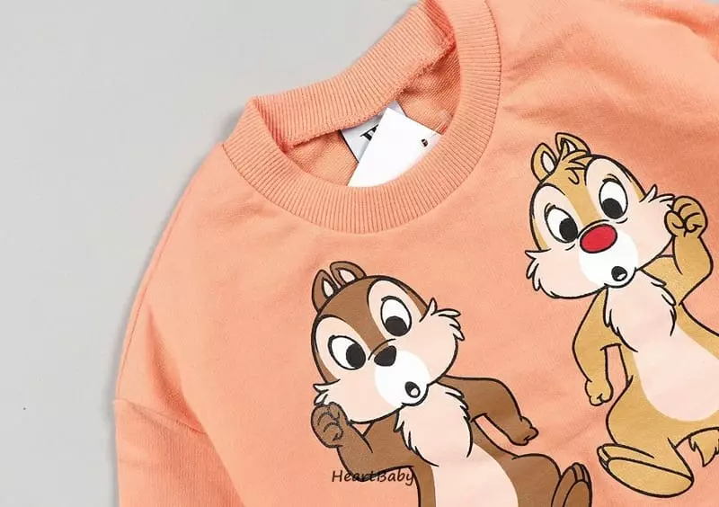 Heart Baby - Korean Children Fashion - #childrensboutique - Chip and Dale Top Bottom Set - 10