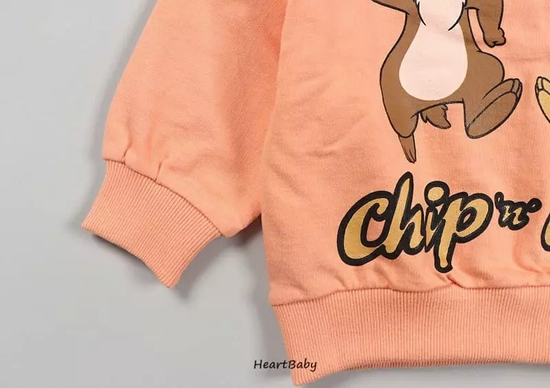 Heart Baby - Korean Children Fashion - #designkidswear - Chip and Dale Top Bottom Set - 11