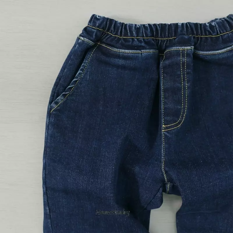 Heart Baby - Korean Children Fashion - #childrensboutique - Span Jeans - 4