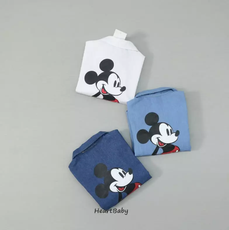 Heart Baby - Korean Children Fashion - #designkidswear - Mickey Shirt - 3
