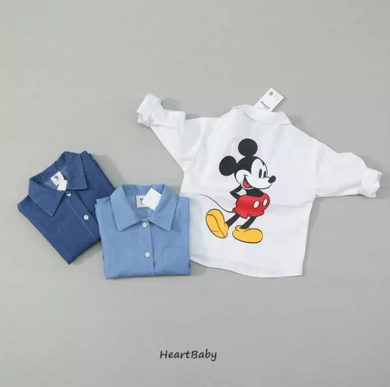 Heart Baby - Korean Children Fashion - #designkidswear - Mickey Shirt - 4