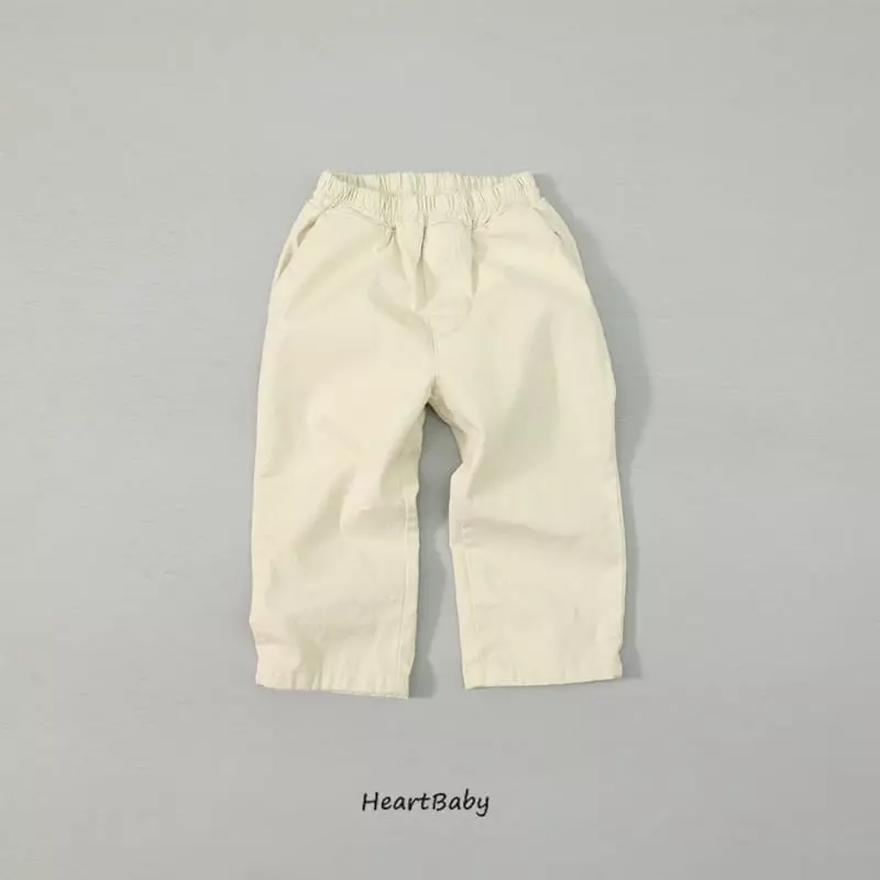 Heart Baby - Korean Children Fashion - #kidsshorts - Sticky Span Cotton Pants - 8