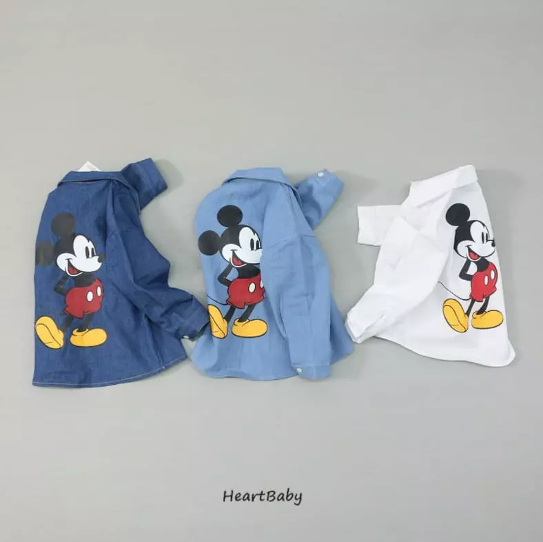 Heart Baby - Korean Children Fashion - #kidsshorts - Mickey Shirt - 6