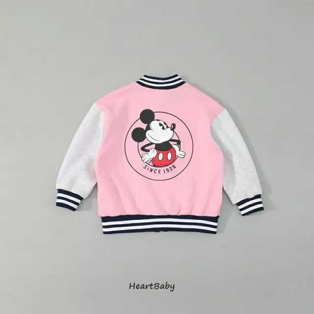 Heart Baby - Korean Children Fashion - #kidzfashiontrend - Mickey Baseball Jumper - 11