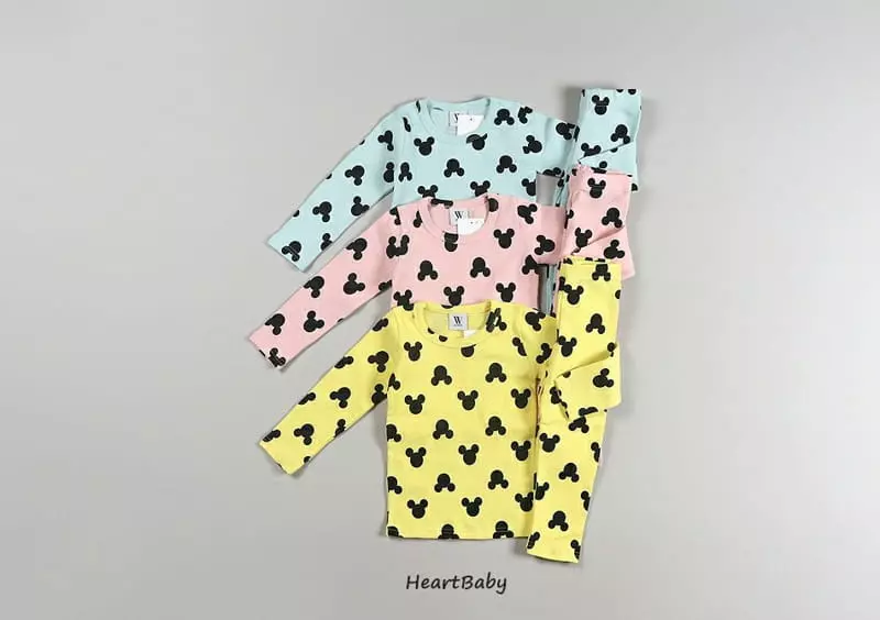 Heart Baby - Korean Children Fashion - #littlefashionista - Circle Mickey Easywear
