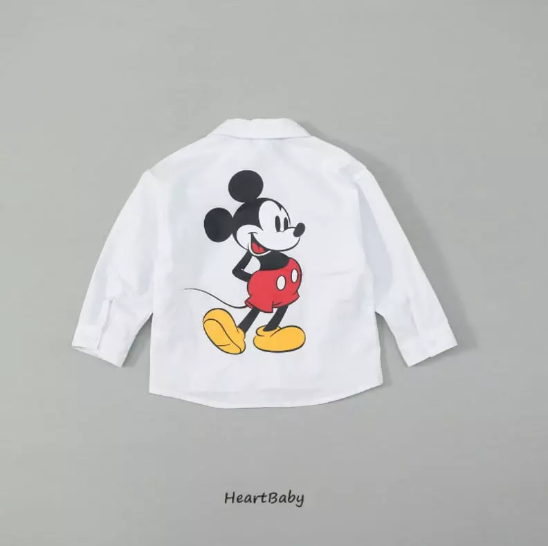 Heart Baby - Korean Children Fashion - #littlefashionista - Mickey Shirt - 10