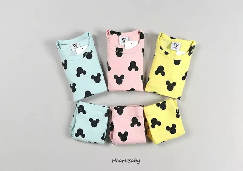 Heart Baby - Korean Children Fashion - #magicofchildhood - Circle Mickey Easywear - 2